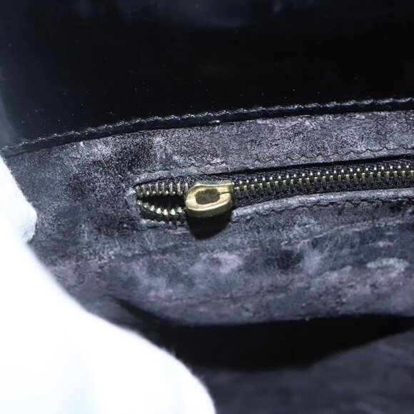 GUCCI Hand Bag Patent leather Black Gold Auth 151615 - Picture 10 of 16